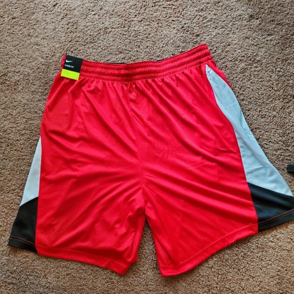 Nike Mens Red Loose Fit Dri Fit Athletic Shorts Size 3XL - Picture 3 of 5